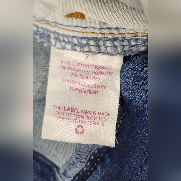 NO BOUNDARIES SUPER HIGH RISE JUNIORS JEANS, SIZE 7, DARK WASH, BLUE - Picture 5 of 13